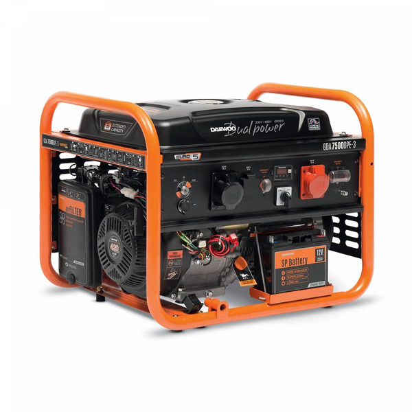 Agregat Prądotwórczy DAEWOO GDA 7500DPE-3 DUAL POWER AVR  - OD RĘKI 