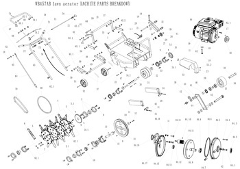 KATALOG CZĘŚCI DO Weibang WB457AB Aerator Spalinowy 