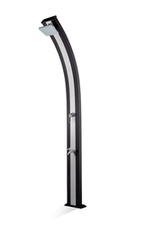 Solarny prysznic ogrodowy Spring - Czarny / Inox