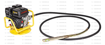 Wibrator spalinowy do betonu Cedrus WT01 Loncin G200F + wałek 6m + buława 45mm