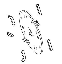 Noże do frezarki WEIBANG WBSG13H - KOMPLET - CZĘŚĆ ORYGINALNA