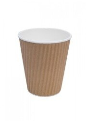 Kubki papierowe do napojów gorących 300ml – Ripple wrap – 40szt