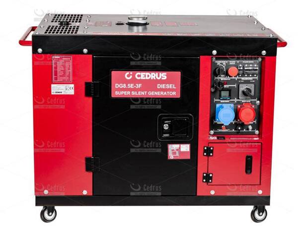 Agregat prądotwórczy Diesel Cedrus DG8.5E-3F - KD1100F AVR + zestaw transportowy - OD RĘKI
